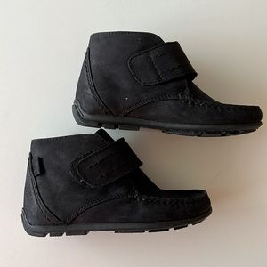 Jacadi Boys’ Black Suede Ankle Boots Shoes Size 28 / US 11